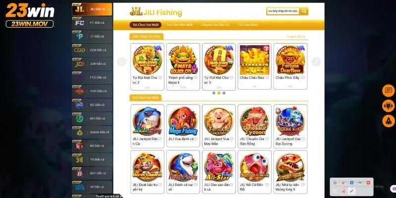 Bắn cá 23win 1 Những tính năng nổi bật sảnh game bắn cá 23win