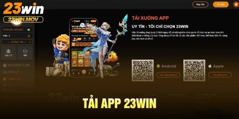 Hướng dẫn tải ứng dụng 23win cho Android (APK)