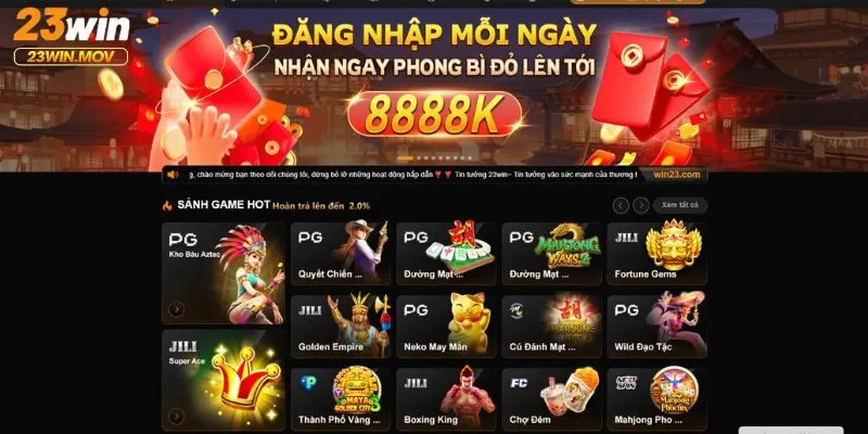 23win 22 Sân chơi 23WIN năm 2025 an toàn, minh bạch