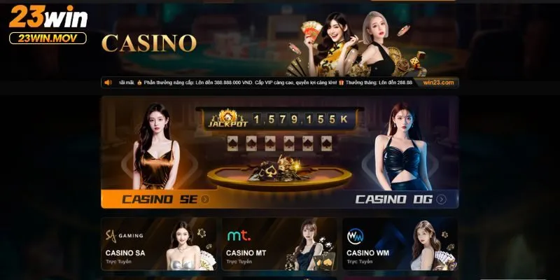 23win 23 Trải nghiệm livestream casino cùng sòng bạc đẳng cấp quốc tế